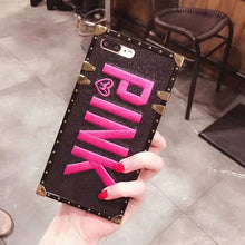Load image into Gallery viewer, Luxury Embroidery 3D Pink Letter iPhone Case
