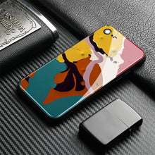 Load image into Gallery viewer, Colorful Luxury Pretty Agate Soft Silicone Tempered Glass Phone Case