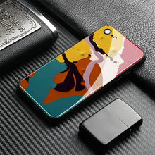 Load image into Gallery viewer, Colorful Luxury Pretty Agate Soft Silicone Tempered Glass Phone Case