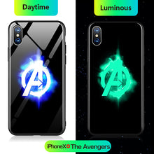 Load image into Gallery viewer, Marvel Luminous Glass iPhone Case