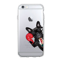 Load image into Gallery viewer, Cute Puppy Pug, French Bulldog Soft iPhone Case