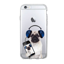Load image into Gallery viewer, Cute Puppy Pug, French Bulldog Soft iPhone Case