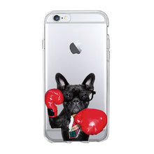 Load image into Gallery viewer, Cute Puppy Pug, French Bulldog Soft iPhone Case